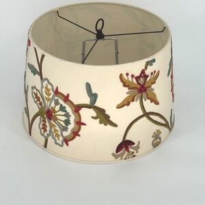 Pottery Barn Embroidered Floral Lamp Shade Home Decor Fairycore 90-00